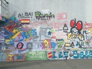 Grafiti en el Patio