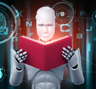AI reading a book